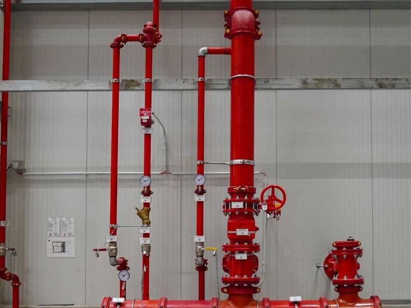 Instalación de cañerías de una red contra incendio
